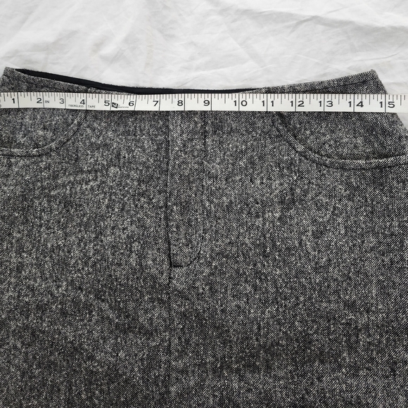 Club Monaco Heather Gray Wool Tweed Skirt, New with Tag, Size 6 - Picture 11 of 13